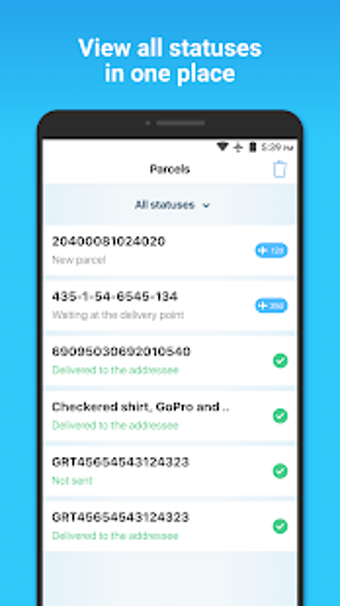 Imagen 1 para pkge.net - Package tracki…