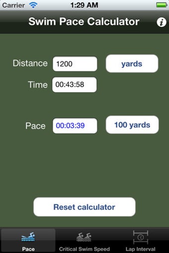 Imagen 2 para Swim Pace Calculator
