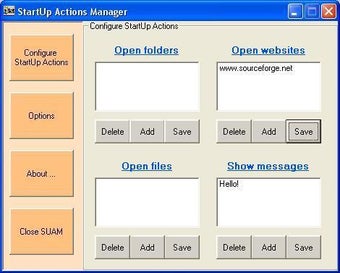 Image 0 for StartUp Actions Manager