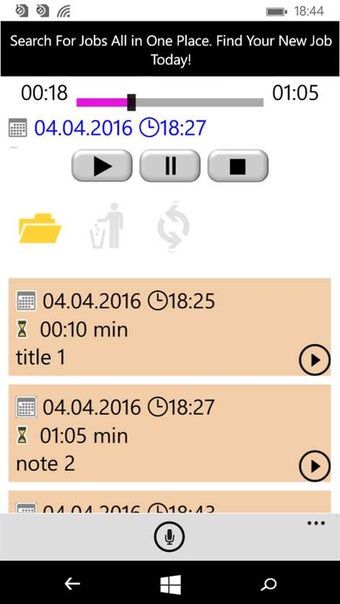 Image 1 for Sound recorder 3.1 for Wi…