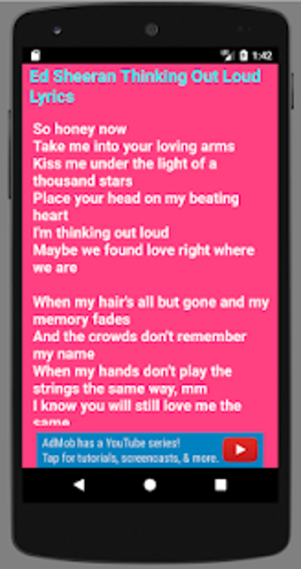 Image 0 for Ed Sheeran Thinking Out L…