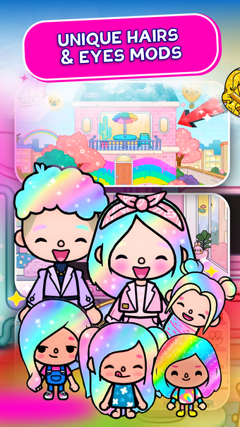Imagen 0 para Toca World: Hairs  Eyes M…