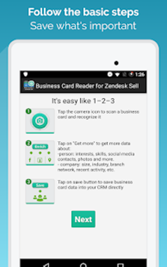 Imagen 1 para Business Card Reader for …