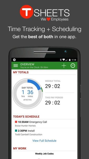 Imagen 0 para TSheets Time Tracker