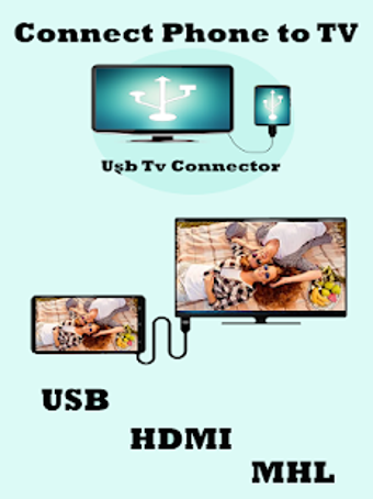 Imagen 1 para USB Connector phone to tv…