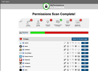 Image 0 for MyPermissions Cleaner for…