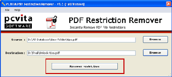 Image 1 for PCVITA PDF Restriction Re…