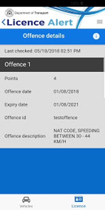 Image 1 for Licence Alert
