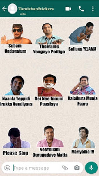 Image 1 for TAMIZHAN:Tamil Stickers-W…