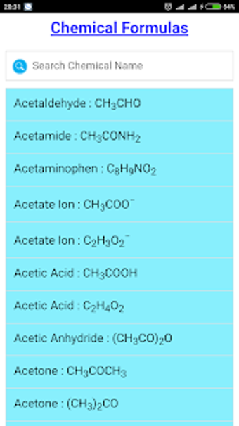 Image 3 for Chemical Formulas