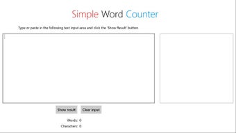 Imagen 1 para Simple Word Counter for W…