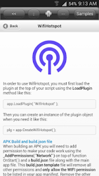 Image 0 for DroidScript - WifiHotspot…