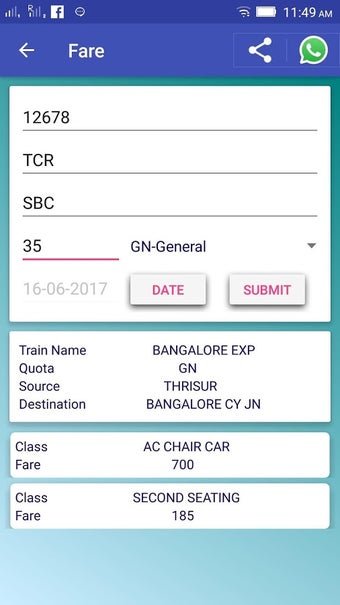 Image 1 for Indian Rail Train Status