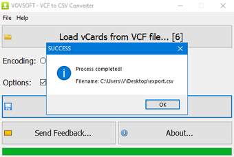 Image 3 for VCF to CSV Converter