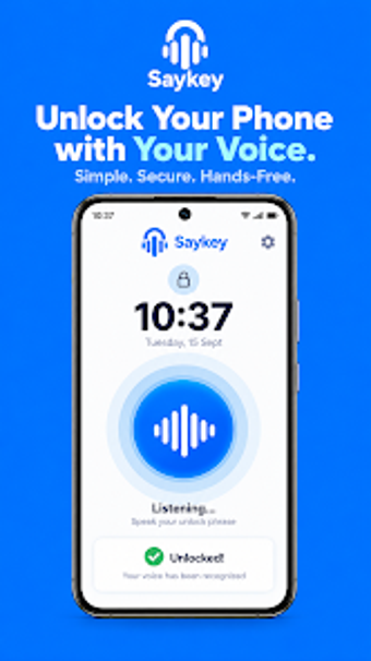 Image 0 for Saykey - Voice Screen Loc…