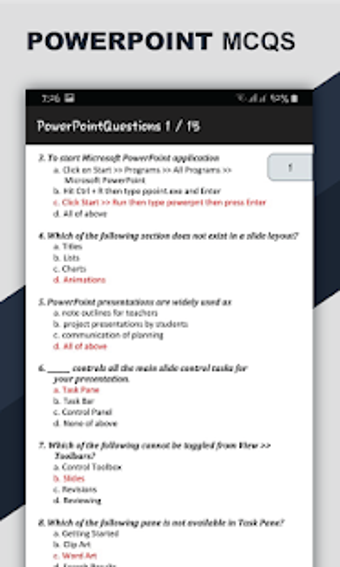 Imagen 0 para MS Office MCQs and Shortc…