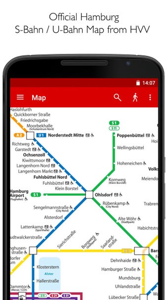 Image 1 for Hamburg Metro HVV Map & R…