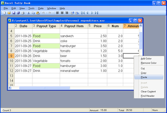 Image 0 for Excel Tally Book