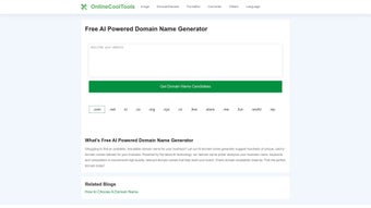 Imagen 0 para AI Domain Name Generator