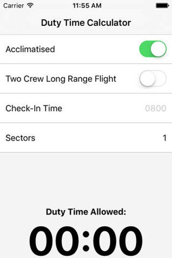 Image 0 for Duty Time Calculator (CAP…