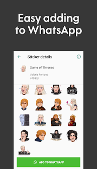 Imagen 2 para Game of Thrones Stickers …