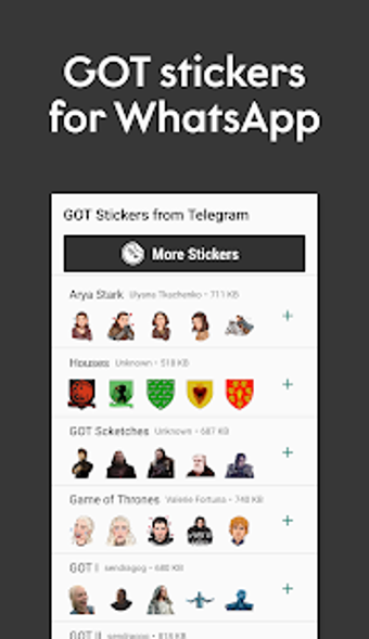 Imagen 0 para Game of Thrones Stickers …