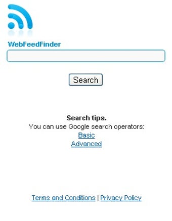 Image 0 for Web Feed Finder