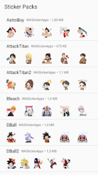 Imagen 1 para Anime Sticker WhatsApp - …