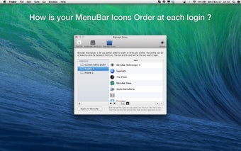 Imagen 1 para MenuBar ReArranger