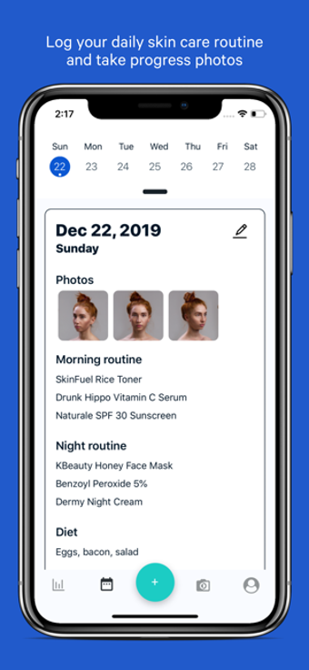 Image 0 for cloe - skin care diary