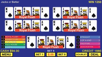 Image 1 for Five Play Video Poker