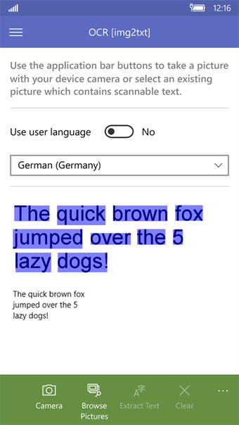 Image 0 for OCR [img2txt] for Windows…
