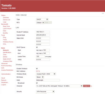 Imagen 0 para Tomato Firmware