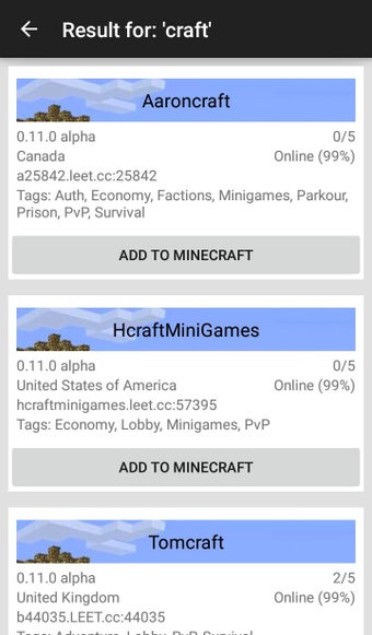 Imagen 1 para Servers For Minecraft PE