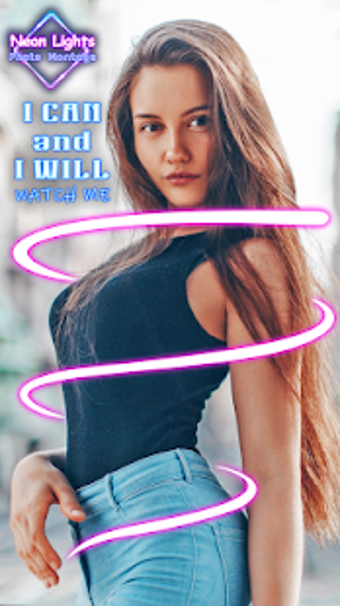 Image 1 for Neon Lights Photo Montage