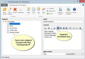 Image 0 for Text Expander