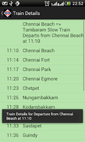 Imagen 1 para Chennai Local Train Timet…