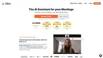 Image 0 for Bliro - Bot-free AI Meeti…