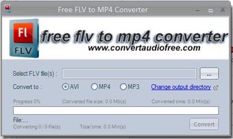 Image 0 for Free FLV to MP4 Converter