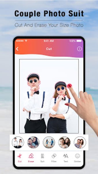 Imagen 3 para Couple Photo Suit - Coupl…