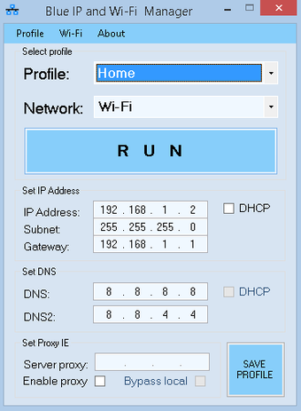 Imagen 1 para Blue IP and Wi-Fi Manager