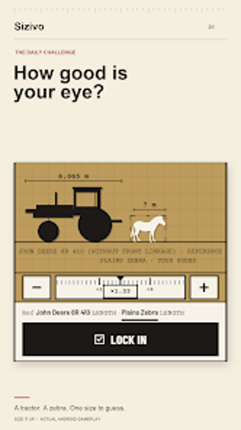 Image 0 for Sizivo: Guess the Size Ga…