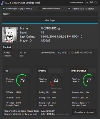 Image 0 for Vega Conflict Player Look…