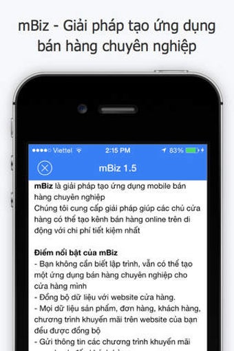 Image 0 for mBiz View