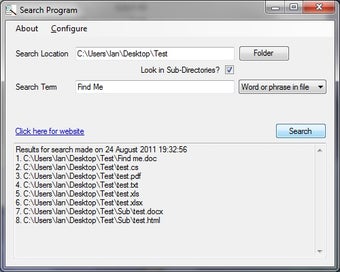 Imagen 0 para Search In File