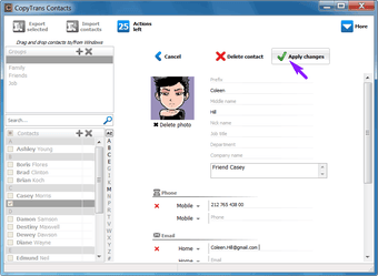 Image 1 for CopyTrans Contacts