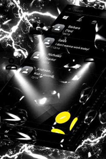 Imagen 0 para Black Bubbles SMS Theme