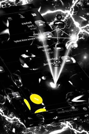 Imagen 2 para Black Bubbles SMS Theme
