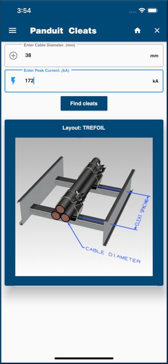 Image 3 for Panduit Cleat kAlculator