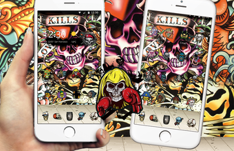 Image 1 for skull Street Graffiti the…